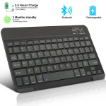 iPad 태블릿 iPhone 용 Bluetooth 키보드 Android 범용 슬림 휴대용 충전식 무선 경량 긴 배터리 수명 : 베스트픽 스토어