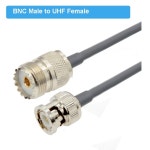 RG58 피그테일 BNC 남성 - UHF 여성 SO239 잭 스트레이트 점퍼 RF 동축 연장 케이블 0.5M 1M 2M 5M : 파인울