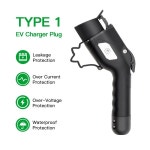 ISIGMA EV 충전 케이블 전기 자동차 충전용 타입 1-타입 2 J1172-IEC62196-2 16A 3.6kw 32A 7.kw 240V : 도비플랜