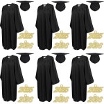 고등학교 졸업 캡과 가운 매칭 태슬 2026 2025년 매력을 지닌 GAMYPET 6PCS : 스냅지