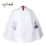 성찬용품 세례 참조하다 안수 아이보리-지름100cm 주전자 집기 성찬보 의식 40컵 미사 트레이 성당 받침 덮개 도면을 성찬 그린... 