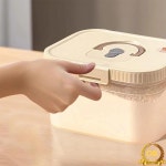 WORTHBUY 식품 등급 플라스틱 밀가루 보관 용기 밀폐형 주방 병 쌀통 북유럽 스타일 순색 2L-3L : 트레이드셀53