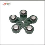 시트가  구면 베어링 UCFB 201 202 203 204 205 206 207 208 209 210 외부 표면에 다이아몬드 : 티모넥