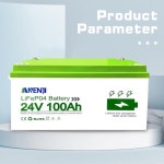 24V 100AH LiFePO4 배터리 25.6V 2.56KWH 충전식 리튬 배터리 팩 6000+ 사이클 내장형 BMS A급 셀 블루투스 포함 : 제이제이엠투