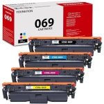 고수익 4팩 069 069H 토너 카트리지 세트블랙 시안 마젠타 옐로우 호환 교체용 캐논 : 나닥스마켓