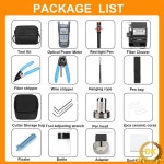 19pcs/set FTTH Fiber Optic Tool Kit Cleaver -70~+10dBm Power Visual Fault Locator : 트레이드셀59