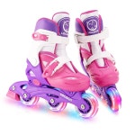 소녀와 어린이를 위한 로카번 인라인 스케이트, 소녀 초급 실내 스포츠 게임 미디엄 - : 난다직구2