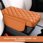 2025 풀 가죽 자동차 팔걸이 박스 패드 장식 시트 쿠션 부스터 사계절 운전용 범용 액세서리 : 스톤웨이