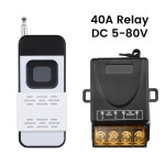 433Mhz 무선 원격 제어 스위치 DC5V12V24V80V 40A 사무실 배기 팬 펌프를 위한 고출력 장거리 RF 수신기 농장 : 가온유통.