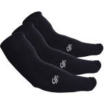 호프샤인 쿨링 컴프레션 암 슬리브 UPF50+ 자외선 차단 기능이 있는 남성 사이클링 여성용 야외 타투 커버 3켤레 1 3-pairs Black : 레바온몰