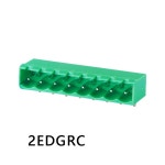 100pcs 2E R 5 08 V 2/3/4/5/10P 수직/직각 수 핀 웨이퍼 전용 접촉 커넥터 플러그인 터미널 블록 2P Straight Open : 루미스타9