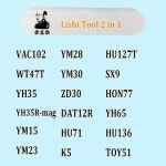 Lishi 2 in 1 도구 MIT8 MIT11 MIT11R MIT9/MIT6 NE71R NE72 N338 NE66 NE78 NSN14 NSN11 SIP22 SSY3 VA6 VA2 : 프라임더마켓