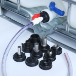 볼밸브 어댑터 플라스틱 IBC 물 탱크 피팅 톤 배럴 조인트 S60x6 : 도루웍스