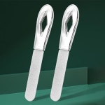 미끄럼 방지 손잡이 그릿 손톱 파일 쉽게 사용할 수  에머리 보드 스테인리스 스틸 양면 : 아몬릭