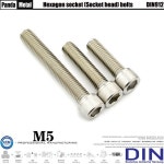 DIN912 직경 M5 원통형 헤드 육각 볼트 호환 어 소켓 나사 304/316 스테인레스 스틸 A2-70/A4-70 : 블랑킷