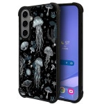 삼성 갤럭시 S25 S24용 제게일리안 케이스, 잉크 페인팅 젤리피쉬 디자인, 소프트 TPU 범퍼 케이스 6.2인치 1 Astronaut Dunk : 쉐스찌