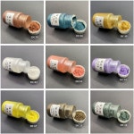 30ML 에폭시 수지 운모 진주 분말 안료 비누 캔들 실버 골드 네일 반짝이 가루 DIY  자동차 페인트 : 미주나티