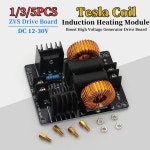 1/3/5PCS DC12/5A-30V/10A ZVS 전원 공급 장치 부스트 고전압 발생기 드라이브 보드 유도 가열 모듈 : 어반코아