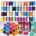 운모 진주 분말 안료 30ML  에폭시 수지 비누 양초 필러 네일 반짝이 DIY  자동차 페인트 10g/병 : 미주나티