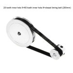 652F 20 & 60 톱니 알루미늄 타이밍 풀리 5mm 보어 2GT 동기 휠 폭 6mm 벨트 13 프린터 액세서리 : 어반코아