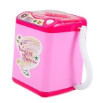 현실적인 시뮬레이션을 위한 COOLHIYA 자동 미니 세탁기 생활 가전 모델 작은 플라스틱 세탁 도구 놀이를 즐기는 즐거움 기술 개발 생일을... 