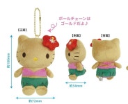 태닝 하화이 헬로키티 비키니 키링 산리오 리꾸엑스 : 리꾸엑스