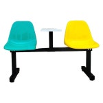 관공서 대기석 의자 레트로 감성 로비 체어 등받이형 병원 은행 휴게실 대기실 긴의자 : 이문안몰