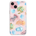 귀여운 젤리피쉬 패턴 재미있는 오션 피쉬 스타일 비치 디자인 투명 소프트 TPU 보호 클리어 케이스 6.1인치(젤리피쉬) Autumn Cats : 쓰이임