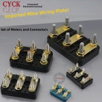 모터 터미널 블록 50X32MM Y100 황동 10PCS 3상 스틸 20 커넥터 와이어링 피치12 18( 너트)M4 : 월드셀마켓