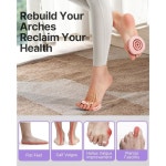 평평한 발을 위한 요토티 풋 아치 트레이너, 및 아치 지지 강화, 가정 및 헬스장용 휴대용 아치 중족골 운동 보조기 Blue : 쓰이임