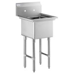 엠푸라 인치 와이드 스테인리스 스틸 컴파트먼트 상업용 싱크대 레스토랑 세탁 차고를 위한 : 엘림컴퍼니1315