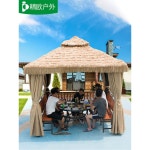 정원 원두막 아파트 정자 천장 야외 아파트쉼터 옥외정원 그레이 농막 주택 3x3 1 초가사주정-2.5 2.5M : 노바 정품 호환 부품 10