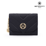 메트로시티 반지갑 여성 가죽 미니 현금 지폐 카드 지갑 : 업랜드