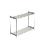 MN 2단 스틸 선반장 800x300 2색 디자인선반 : MNM 77