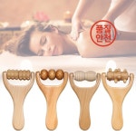 1Pcs 마사지 롤러 나무 목 트리거 포인트 근육 뒷면 허리 팔 : 효문산업