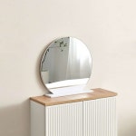 MN 스탠드 원형 화장대거울 600 4색 모텔거울 : MNM 77