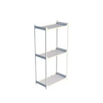 MN 3단 스틸 선반장 600x300 2색 화분선반장 철제책장 : MNM 77