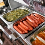 호텔 매점 뷔페 음식 서빙 트레이 직사각형 케이터링을 위한 오오노나 스테인리스 스틸 찜기 : 할리컴퍼니1315