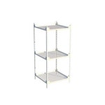 MN 3단 스틸 선반장 400x400 2색 철제책장 3단장식장 선반책장 : MNM 77