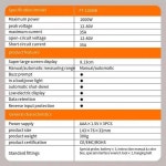 MPPT 태양광 계량기 및 FT1000W 전력 테스터 패널 최대 특성 : 해성전기