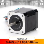 42 48mm 네마 17 스테퍼 0 44N M 1 68A 2상 4리드 3D 프린터 CNC 조각 밀링 머신용 : 인터내셔널바잉