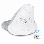 건평정보통신 IPLEX WM600 버티컬 무선 마우스 화이트 : 엘비 스튜디오