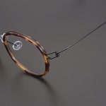 나사없는 초경량 라운드 안경 프레임 안경테 타원형 남성 티타늄 덴마크 라운드안경 남자 : 4년의고수