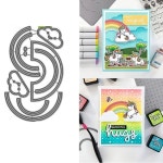 미니 사진 액자 스노우 글로브 장면은 DIY 카드 제작을 위한 금속 절단 다이 엠보싱 추가합니다. 스크랩북 공예 품 : 올스토어13