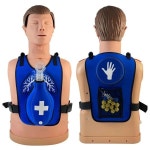 기관 막힘을 가진 Heimlich 훈련 조끼 응급 처치/간호사/학생 연습을 위한 착용  성인 경색 교육 금형 : 해성전기