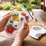 전통 버선 파우치 만들기 키트 전통 민화 설날 새해 패브릭 주머니 꾸미기 도안 : 달콩 마트