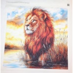 패브릭 패널 14 x14 마제스틱 라이온 100 면 퀼팅 재봉 스퀘어 L4139 : 씨앤에이몰