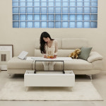 몬스터 플러스 아쿠아텍스 이지클린 패브릭 소파 스툴 Event+ㄷ자 다릿발, 오트밀베이지, 좌형_3인용 : 웰퍼니쳐