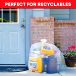 태스커 30 33갤런 투명 쓰레기봉투 헤비 듀티 메가 밸류팩 250봉지 대형 비닐봉투 30갤런 32갤런 35갤런 에 클리어 : 사라다 웍스