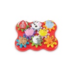 러닝 리소스 기어 장난감 만들어 돌자 농장 동물들 LER9221 정품 17piece : 요로즈토끼